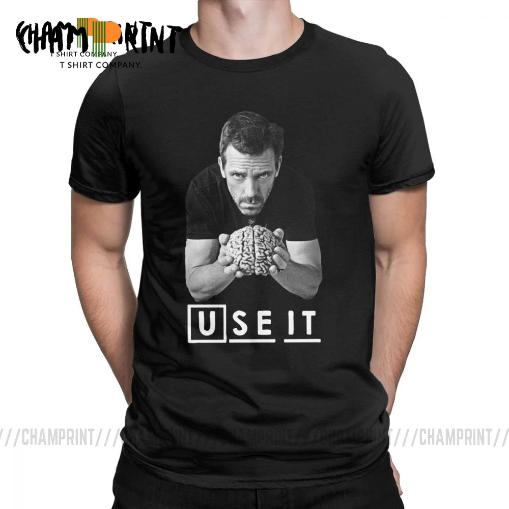 

House MD Men T Shirt Dr House Use it Funny Tops Cotton Short Sleeve Tee Shirt O Neck T-Shirts Summer Tops Plus Size
