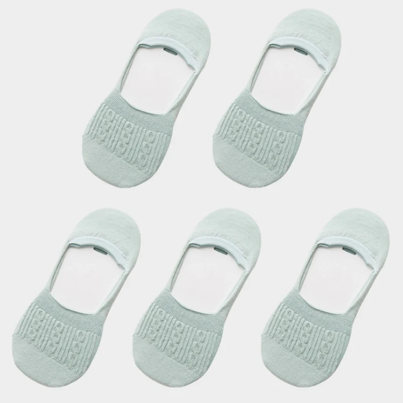 style H 5 pairs Новые Женские Повседневные Дышащие Короткие носки-башмачки модные невидимые Нескользящие хлопковые носки для девочек женские низкие Носки ярких цветов, 5 пар - Цвет: style H 5 pairs