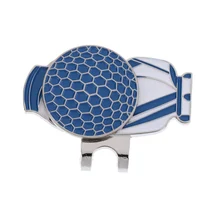 Сплав Гольф Магнитный маркер мяча с шляпой клип аксессуары для гольфа