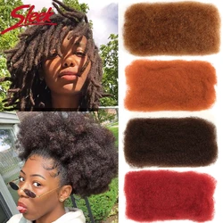 Sleek Afro Kinky Bulk Human Hair Colored Remy Brazilian Hair Extensions For Braiding 50g/pc Natural Bundles Braids Hair No Weft