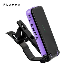 FLAMMA FT01 Universal Clip-on Instrument Tuner - Perfect Christmas Gift (Purple)