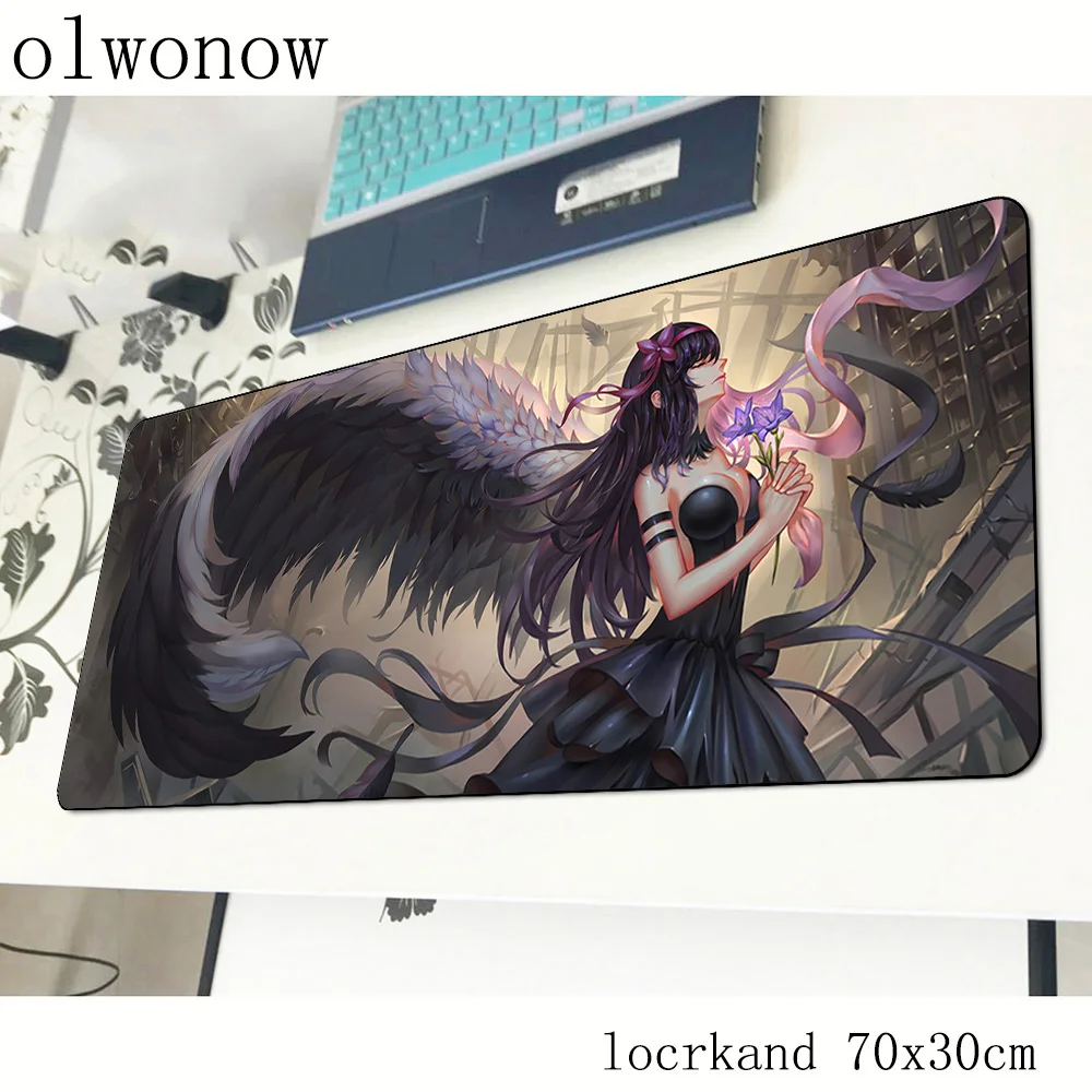 Homura Akemi коврик для мыши геймер Kawaii 700x300x3 мм игровой коврик для мышки для ноутбука Аксессуары для ПК ноутбук резиновый коврик эргономичный коврик