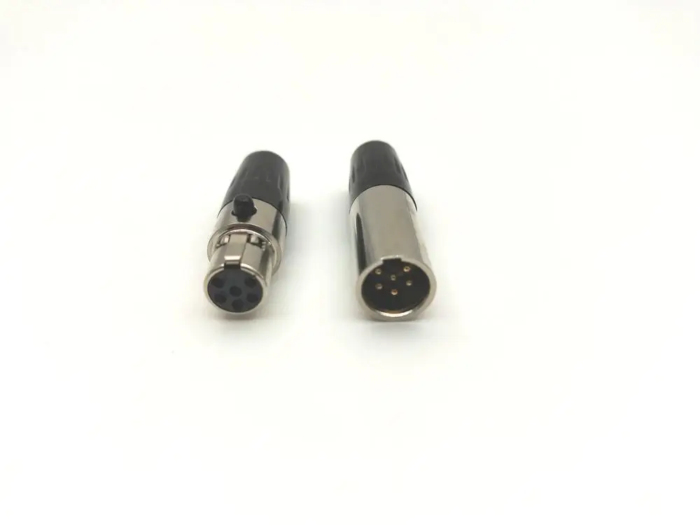 10 компл. Мини 6 pin Mini XLR IN-LINE(10 штекер+ 10 гнездо