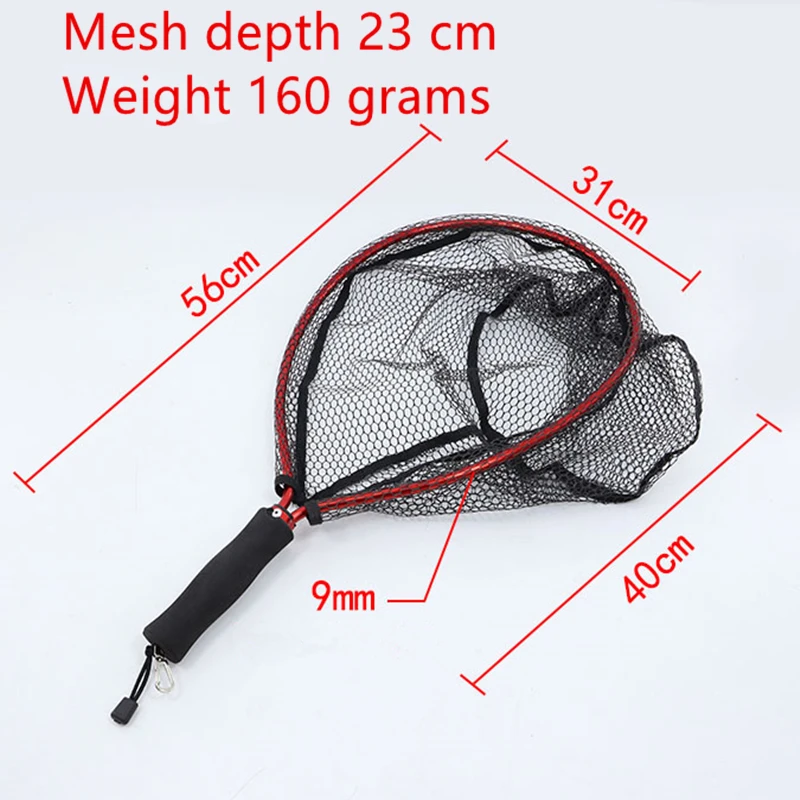 Soft Plastic Login Net Ultra-light Portable Immersion Net Fly Fishing  Handheld Fishing Gear