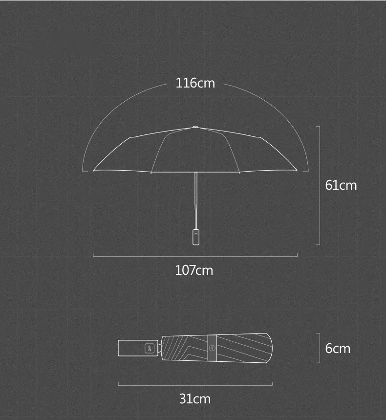 Ветрозащитный складной автоматический зонт от дождя, роскошные ветрозащитные зонты, устойчивые к дождю мужские подарки
