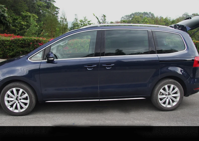 Для Volkswagen sharan фрикционная полоса двери от 2013 до обшивка кузова полоса края двери порог декоративные аксессуары