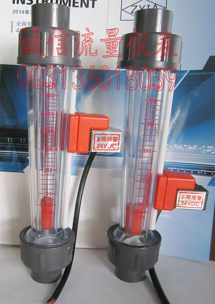 

LZS-15BJ upper / lower limit alarm plastic float flowmeter / liquid flowmeter
