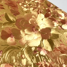 Золотой фольги золотисто-желтый обои сверкающая Золотая 3d роскошные спальни гостиной ТВ фон металлических обоев