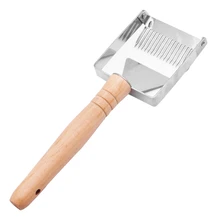 Нержавеющая сталь Мёд скребок с деревянной ручкой Мёд Гребень скребок Мёд слом инструмент вилка для распечатывания медовых сот Мёд скребок