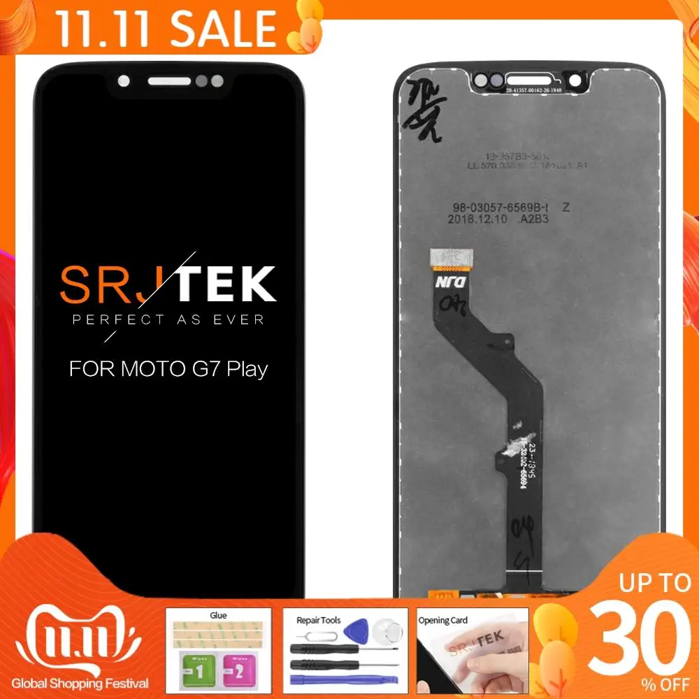 

5.7" Display For Motorola Moto G7 Play LCD Touch Screen Digiziter Assembly Replacement For Motorola Moto G7 Play Display Black