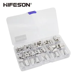 KIT d'écrous à Riveter en aluminium, 95 pièces et 300 pièces, pour pistolet à Riveter M3 M4 M5 M6 M8 M10 