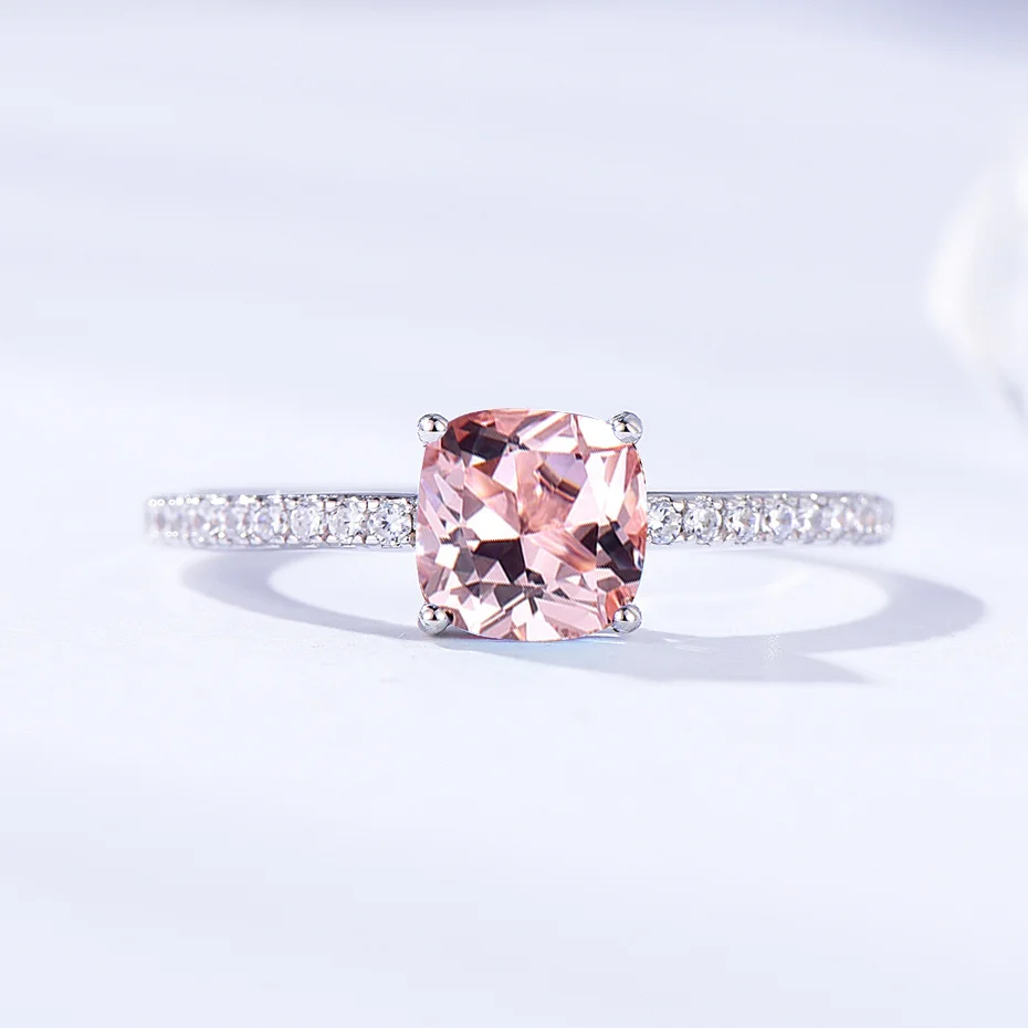 Gemstone Ring Kuololit Diaspore for Women Girls Solid 925 Sterling Silver Wedding Engagement Topaz Emerald Sapphire