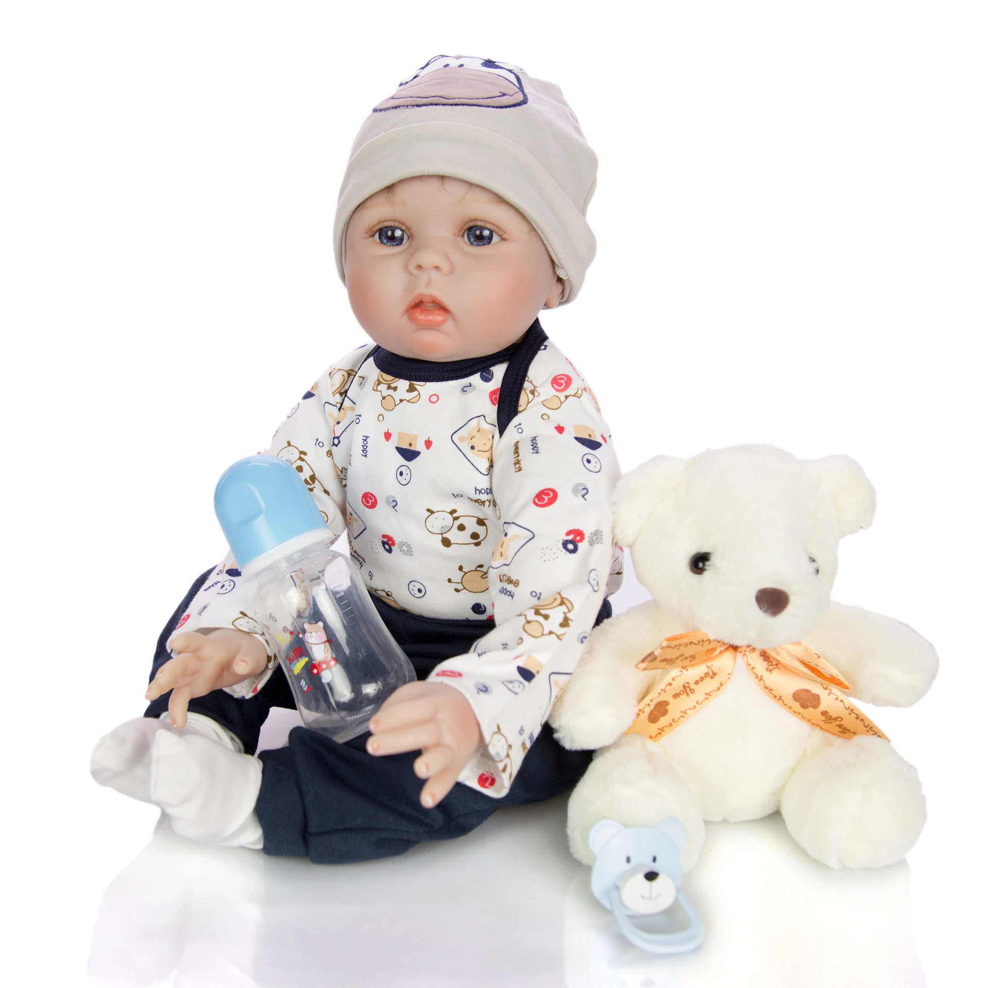 Горячая Распродажа bebe reborn куклы 55 см Реалистичная силиконовая кукла реборн игрушки для детей подарок