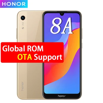 Смартфон Honor 8A, 2 ГБ/3 ГБ ОЗУ 32 ГБ/64 ГБ ПЗУ, на базе Android 9.0, восьмиядерный, сканер лица, экран 6,09 дюйма FullView 1560х720, 4G LTE сотовый телефон