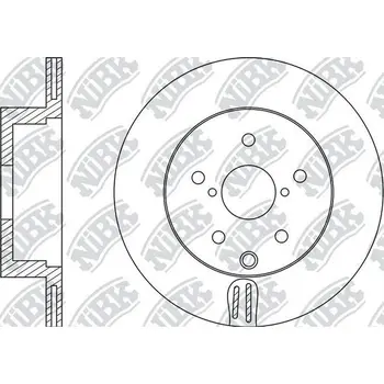 

Rear disc brake Toyota MR 2 Lexus RX 350 08 NIBK RN21002