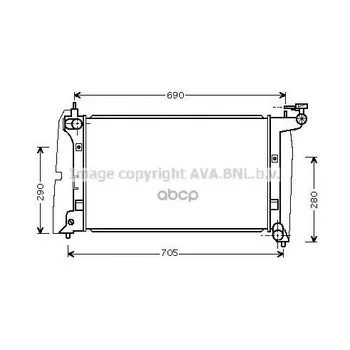 

Radiator cooling Toyota Corolla Ava art. toa2289