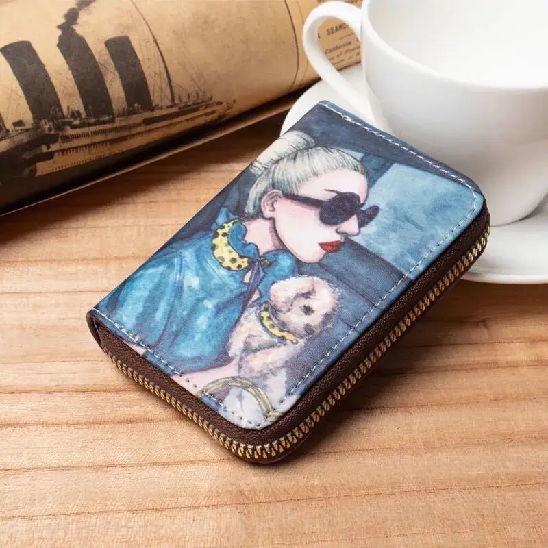 Card Wallet Cartoon pattern wallet card bag coin purse Card Holder Passport Cover Credit Card Holder Wallet Card Tarjetero Rfid