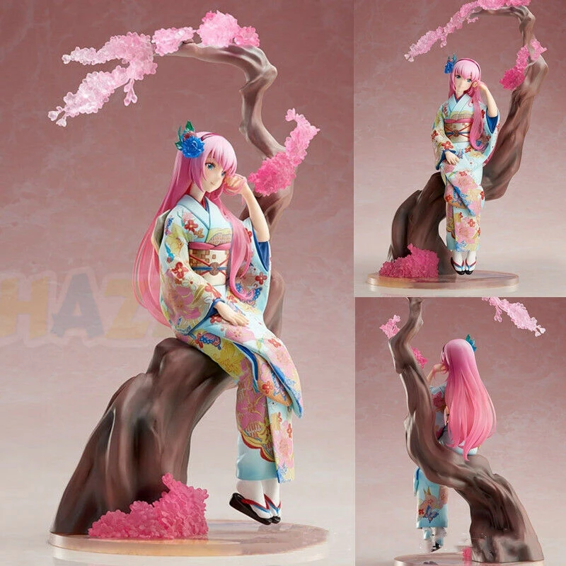 Hatsune Miku Megurine Luka Blume Kimono PVC Figur Action Spielzeug Sammlung 10/'/'