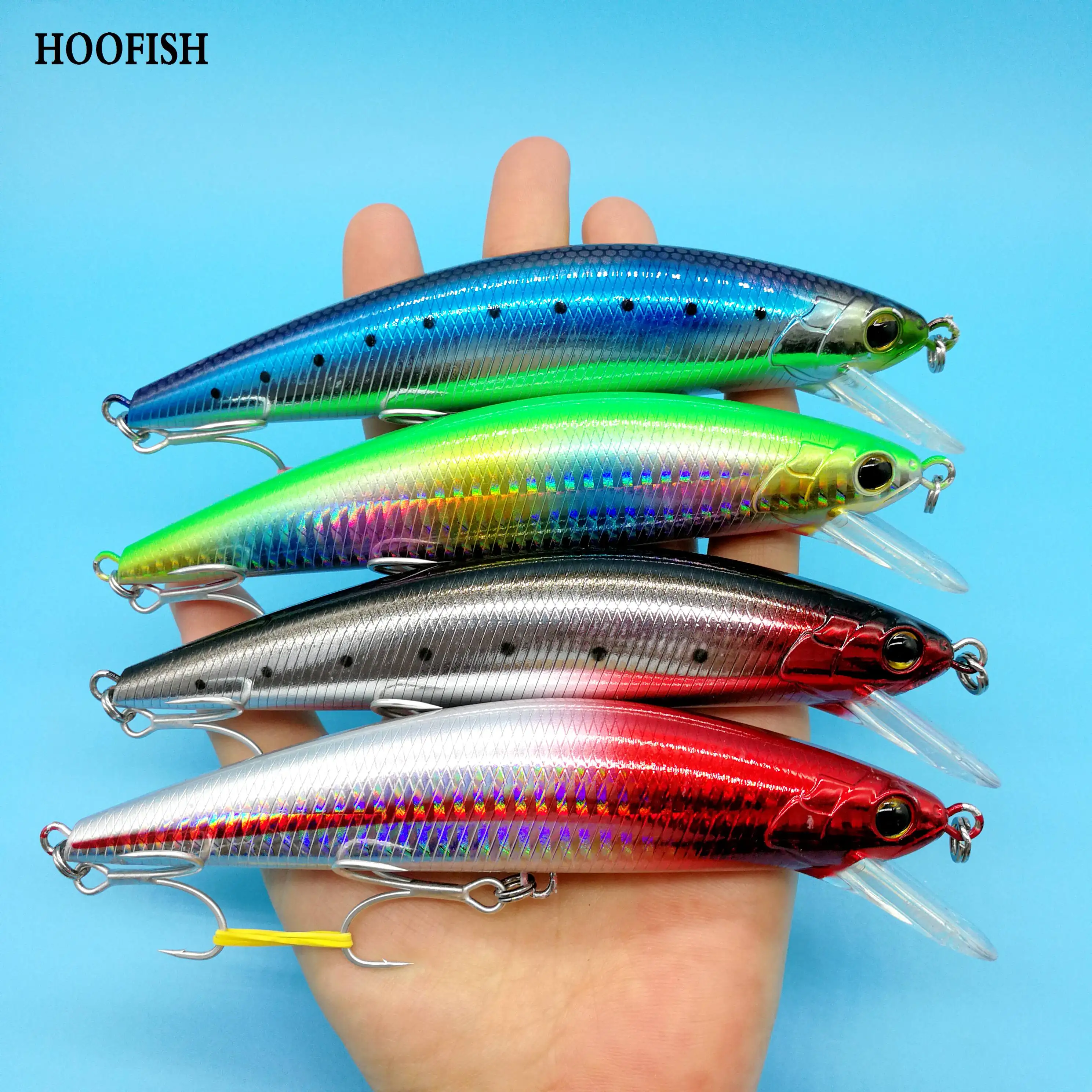 

Рыболовная приманка-гольян HOOFISH 4 шт./лот, 13,5 см/60 г