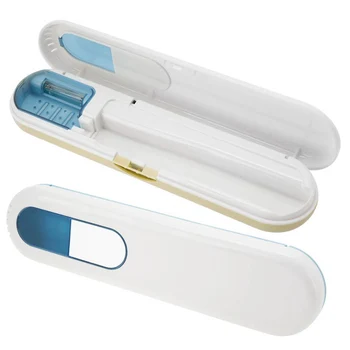

UV Light Toothbrush Storage Box Holder Portable Cleaner Brush Organizer for Home Travel XH8Z