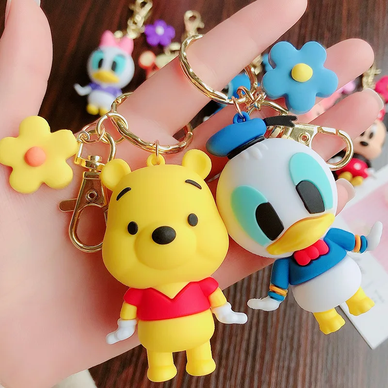 Disney children doll pendatn Mickey mouse Donald Duck keychain bag pendant small gift Keychain Event souvenirs | Мать и ребенок