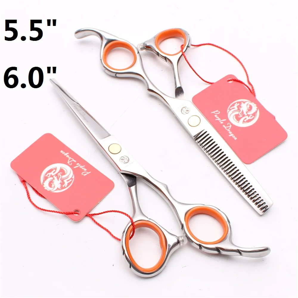 

Y1219 5.5" 6"Professional Hairdressing Scissors Barber Haircutting Shear Set Razor Sharp