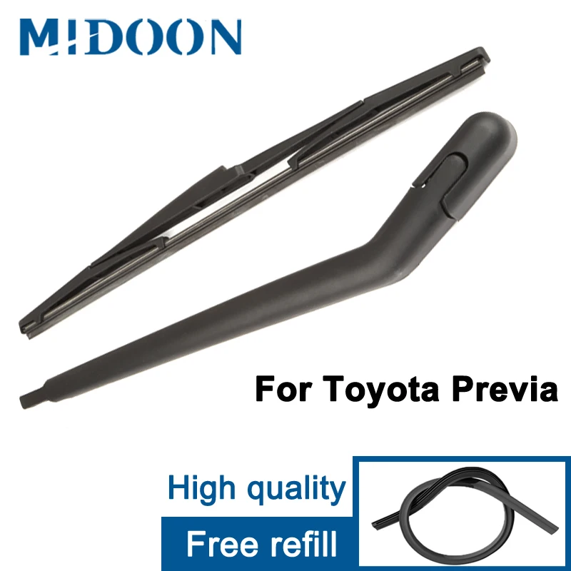 MIDOON Wiper 16" Rear Wiper Blade & Arm Set Kit For Toyota Previa 2000