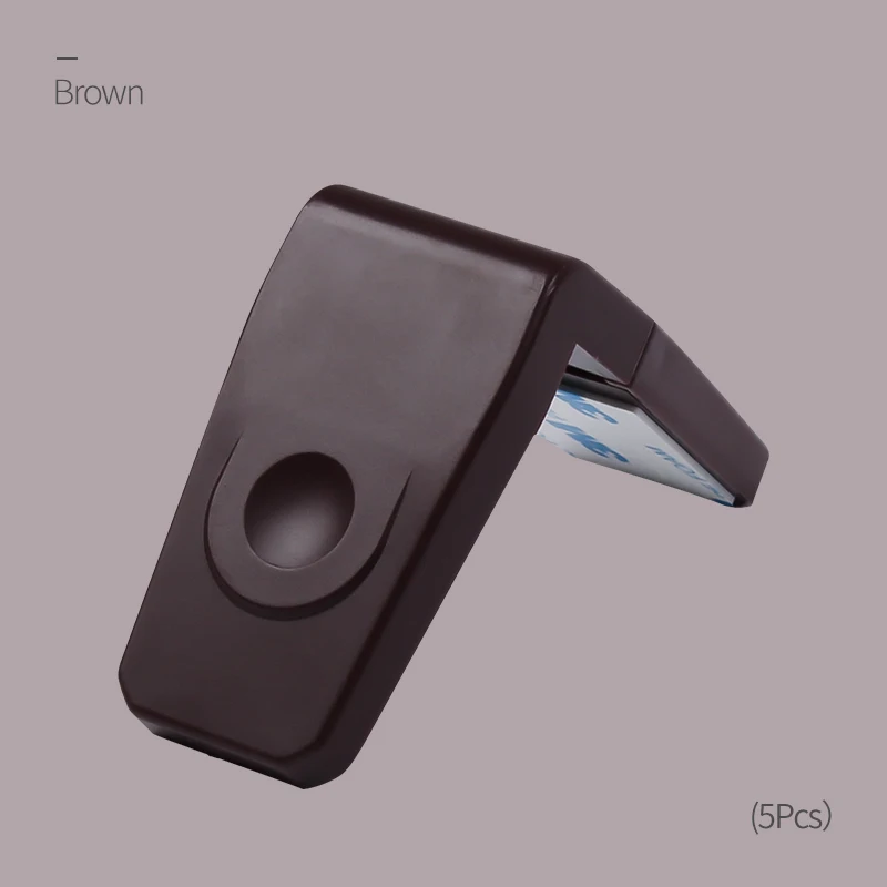 5PcsBrowndrawerlock Micooyo детский замок безопасности детский шкаф ящик дверь холодильник замедлитель пластиковый замок на липучке детская Защитная крышка meuble - Цвет: 5PcsBrowndrawerlock