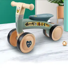 Детская музыкальная балансировка, поворотные автомобильные скользящие ходунки, детские ходунки, бесшумные ходунки на колесах, детская игрушка из ПВХ, скользящие ходунки