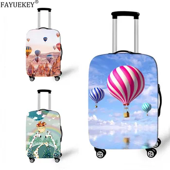 

Hot Air Balloon New Travel Suitcase Protective Cover For 18-32 inch Case Elastic Anti-dust Luggage Cover Travel Accessories