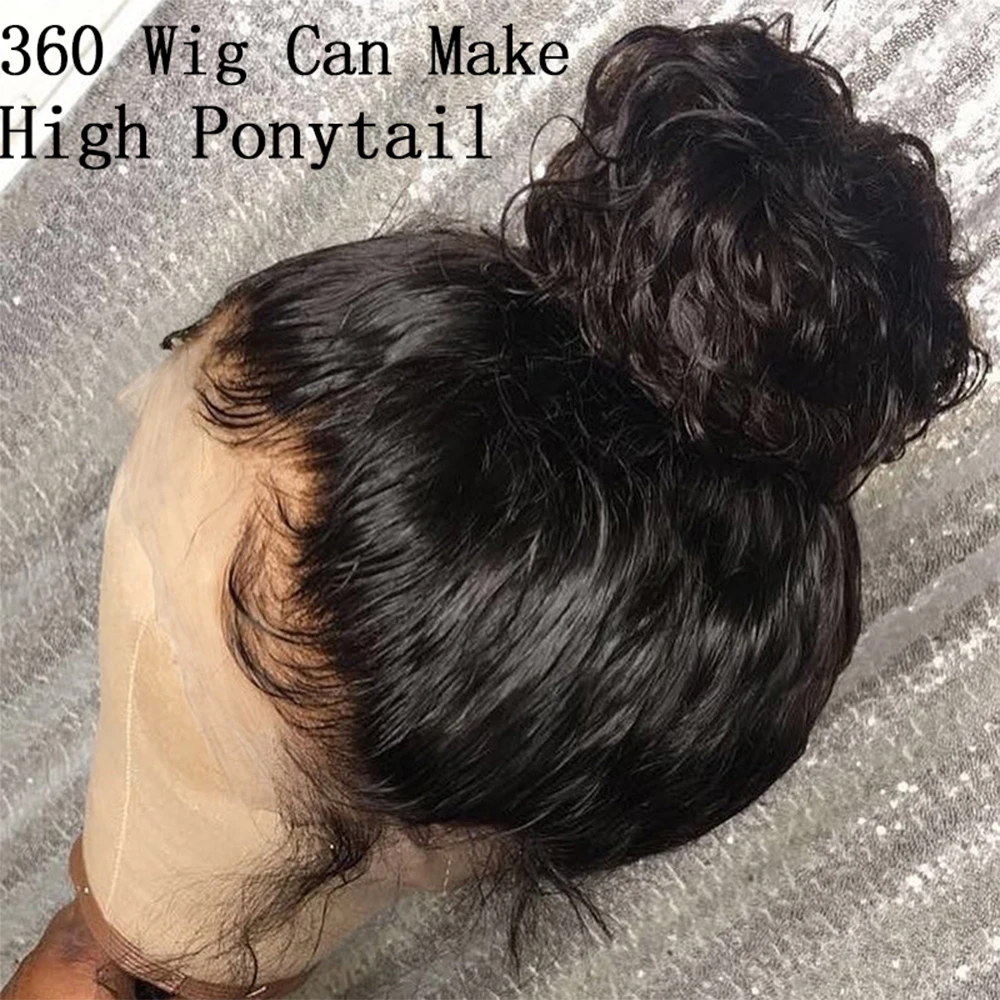 Свободная волна 360 фронта шнурка al парик предварительно выщипанный с волосами младенца 360 парик шнурка предварительно выщипанный фронта шнурка человеческих волос парики для черных женщин