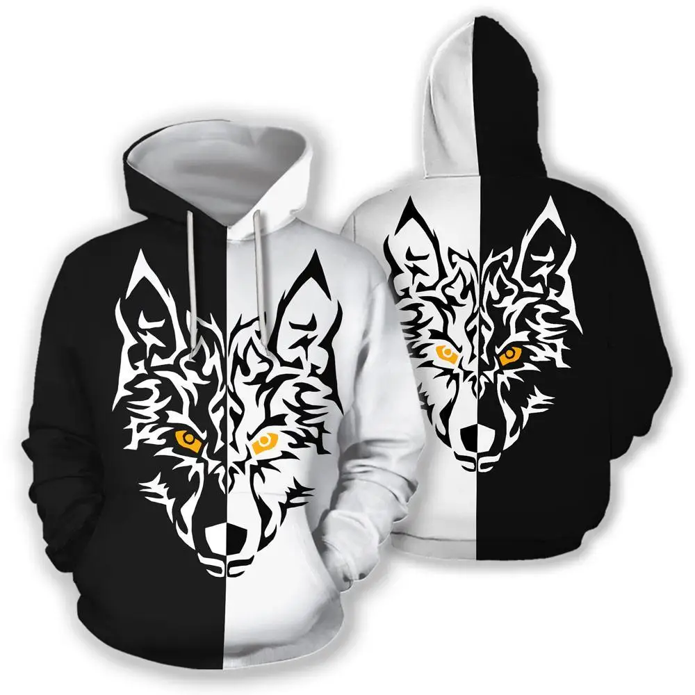 

3D Printed Casual Hoodies Animal Wolf Pattern Unisex Spring/Fall Harajuku For Men/Women Zip Hooded Pullover Funny Sweatshirt-08