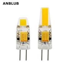 ANBLUB G4 светодиодный COB лампа 1 Вт 3W лампа AC DC 12 В 220 В свеча силиконовые огни заменить 20 Вт 30 Вт 40 Вт галогенная люстра-прожектор