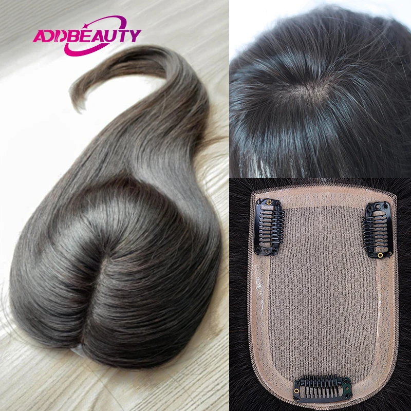 Женский кружевной зажим для парика Addbeauty накладные прямые человеческие волосы Remy