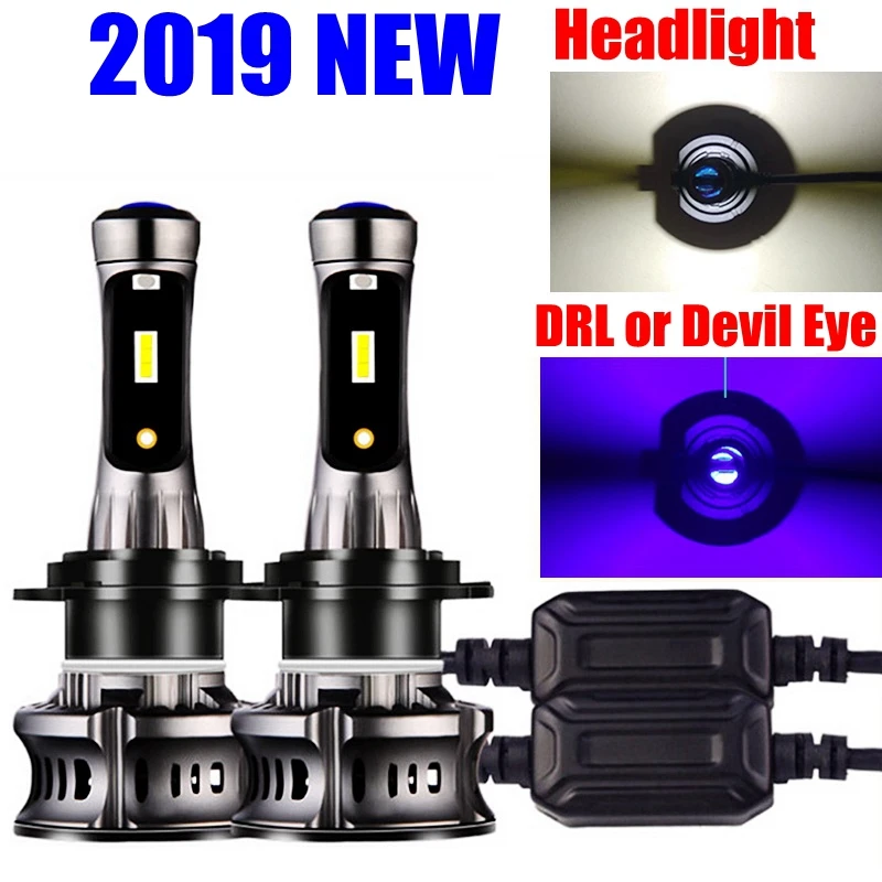 

2Pcs H4 9003 H7 H11 H8 H9 H10 H1 H3 9005 HB3 9006 HB4 9012 880 881 Car LED Headlight Bulbs Hi/Lo Beam Auto Headlamp Fog Lights
