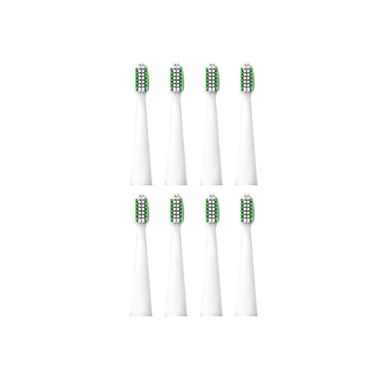 B60 8heads green Lansung sonic электрическая зубная щетка Ultra sonic USB перезаряжаемая зубная щетка для взрослых Smart 4 насадки для зубных щеток Сменное отбеливание - Цвет: B60 8heads green