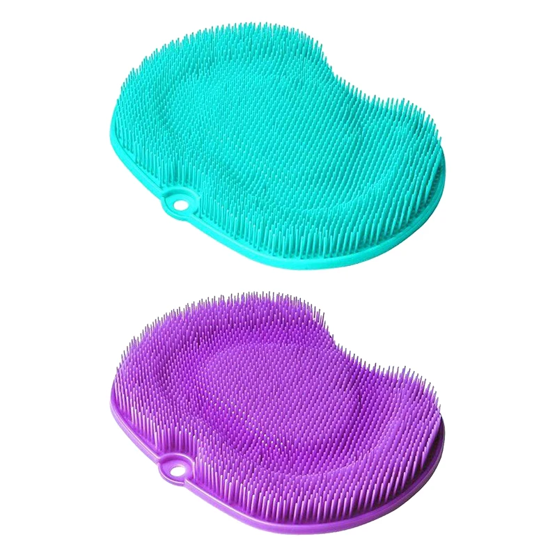 Shower Bath Foot Massager Scrubber Cleaner Brush Pad Toe Cleaner Mat