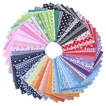 

56Pc/set 25*25cm Patchwork Fabric Square Fabric Cotton Printed Cloth Sewing Quilting Fabrics For DIY Sewing Handmade Accessories
