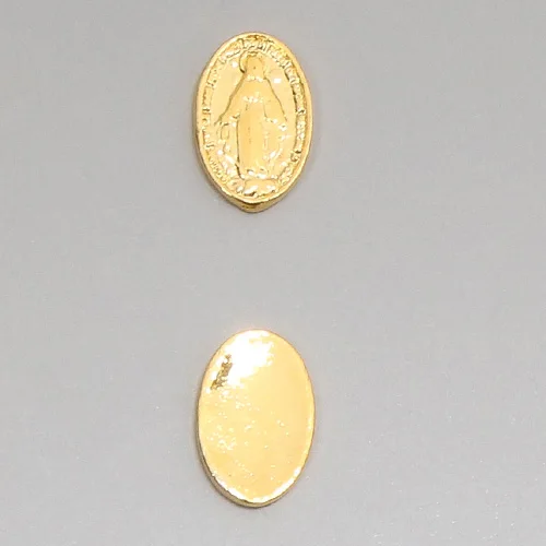 11 9x6mm 10 шт. золотой крест Марии Ангел Единорог эпоксидная форма наполнитель красота украшение для ногтей DIY ювелирных изделий любовь Луна наполнитель аксессуары C582 - Цвет: 11 9x6mm