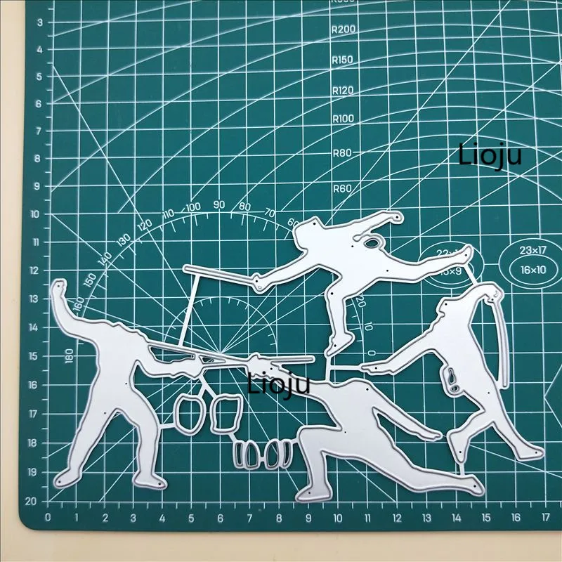 Ковбойский набор танцующая девушка Новинка Скрапбукинг Ремесло вырезает бумага для изготовления открыток Искусство diy - Цвет: fencing