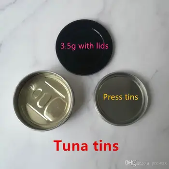 

Plastic Tin Cans Clear Bottle Aluminum Lid Custom Label 35 G Dry Herb Flower Packaging Foodgrade Smellproof Canned Food Cover Fi