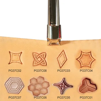 

High-Quality DIY Leather Craft Tools Hard Steel Patterns Borders Preparation Geometry Leather Printing Tool Precision Engraving
