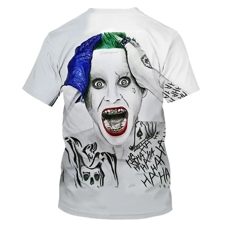 Joker Jerome sketch 3D портретная печать забавная футболка с короткими рукавами для мужчин и женщин 3D топы для забавной модной одежды