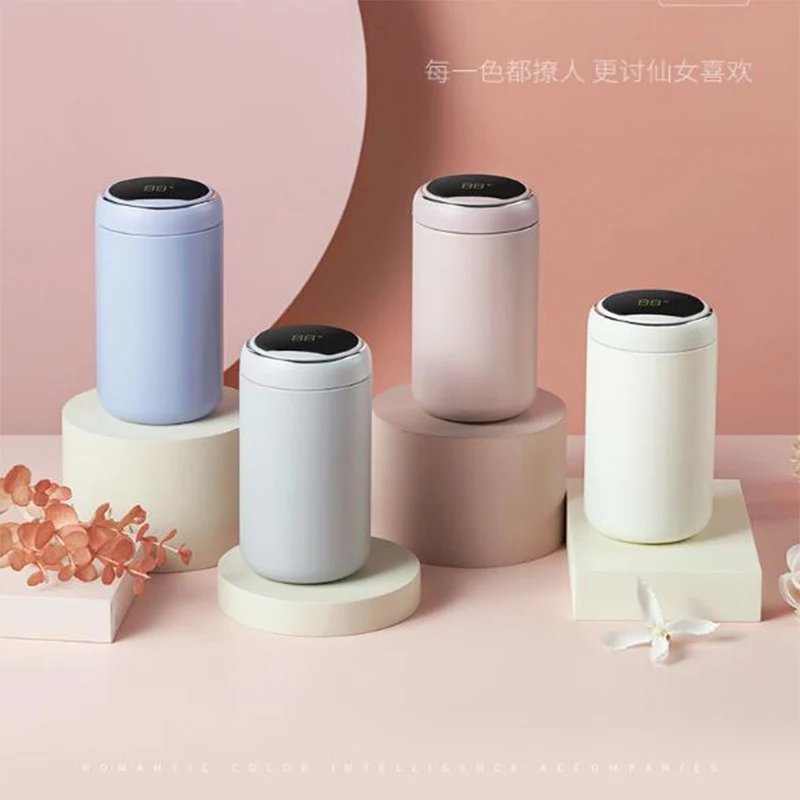 스마트 보온병 물병, 300ML, Led 디지털 온도 디스플레이, 스테인리스 스틸, 커피, 보온 머그잔, 지능형 컵