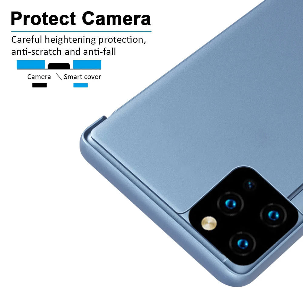 GerTong зеркальный флип-чехол для телефона, чехол для iPhone 11 Pro Max, защитный чехол для iPhone 11, прозрачный вид, смарт-чехлы с подставкой, Coque