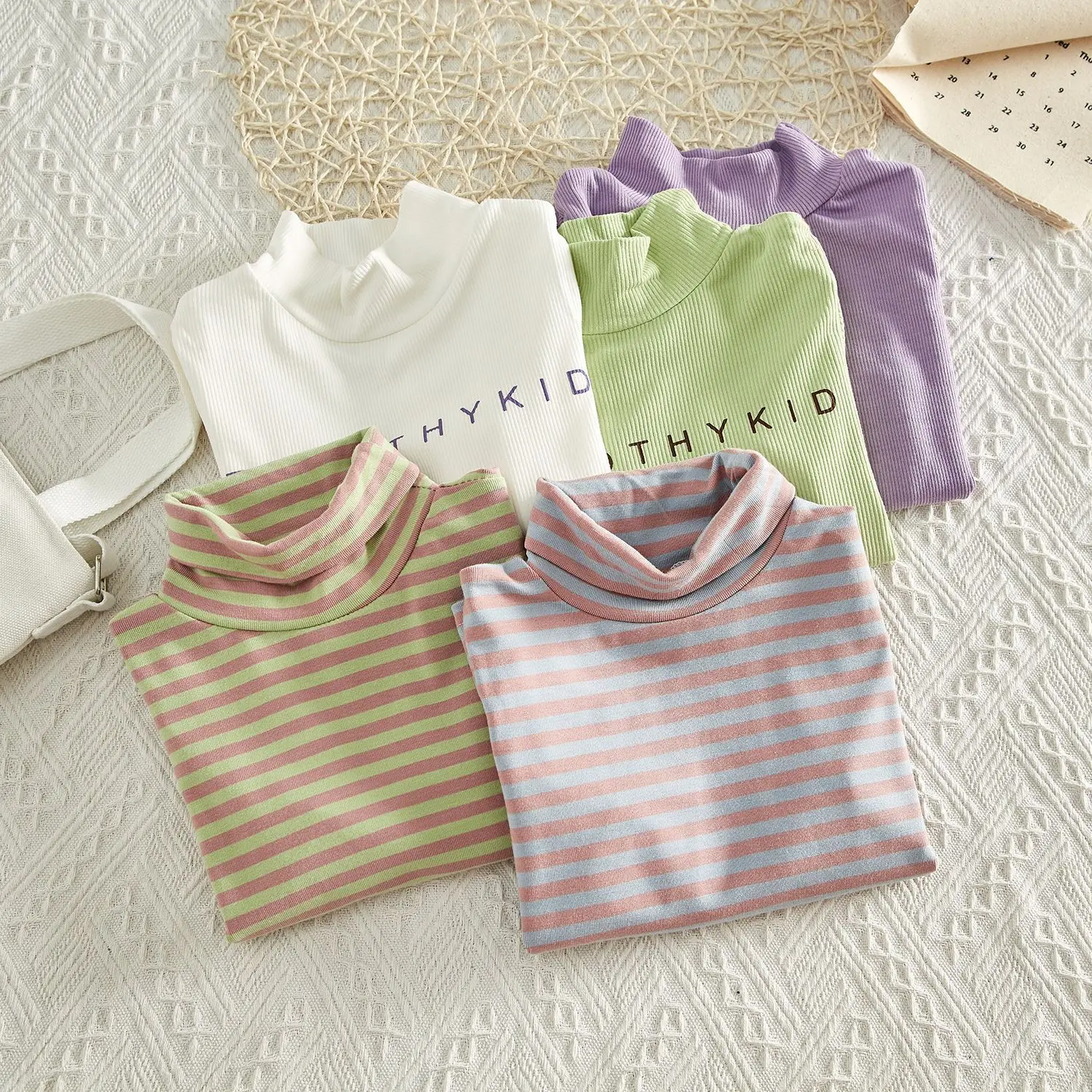 Осенняя повседневная одежда в полоску свитер с длинными рукавами и надписью для девочек, высокое качество, модный детский свитер