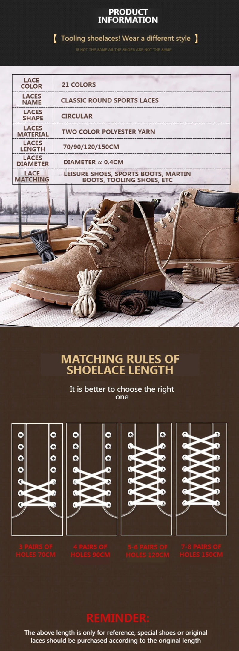 Klassische solide runde Schnürsenkel strap azier fähige Polyester Schnürsenkel Stiefel Schnürsenkel Sneaker Schnürsenkel 21 Farben 70cm 90cm 120cm 150cm 1 Paar – Detail 6