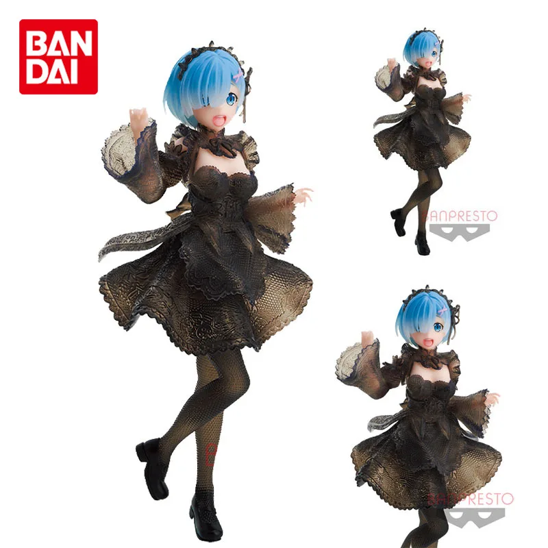 Bandai Genuine Relife In A Different World From Zero Anime Figure Rem