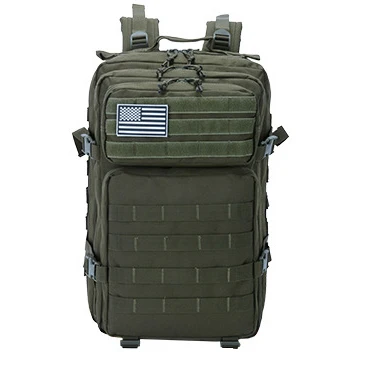 Military Tactical Backpack 50L Army Assault Molle Rucksack Men's Hiking Travel Hunting Camping 900D EDC Waterproof Bag Outdoor Green