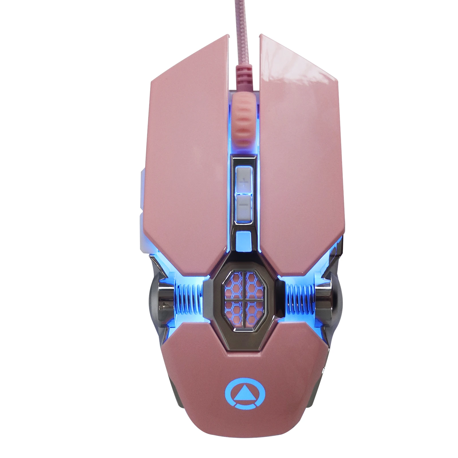 

2.4G Mechanical Wired Mouse Ergonomic Gaming Mice USB Computer Gamer Pink Mause With 7-Button For PC Laptop Notebook Boy Gift